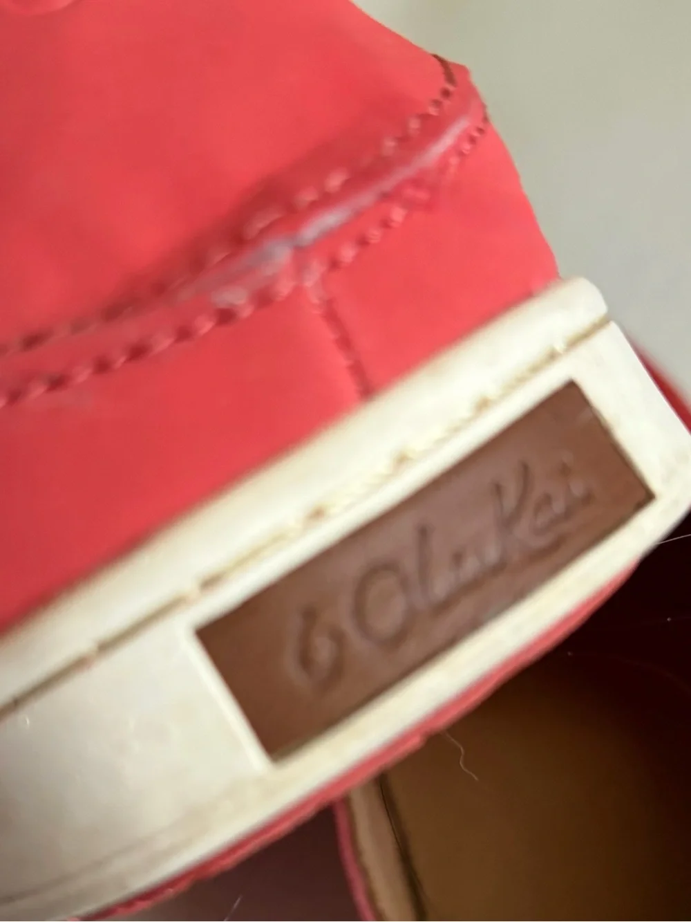 OluKai Pehuea Red Slip-On Mesh Sneakers‎ Sz 8